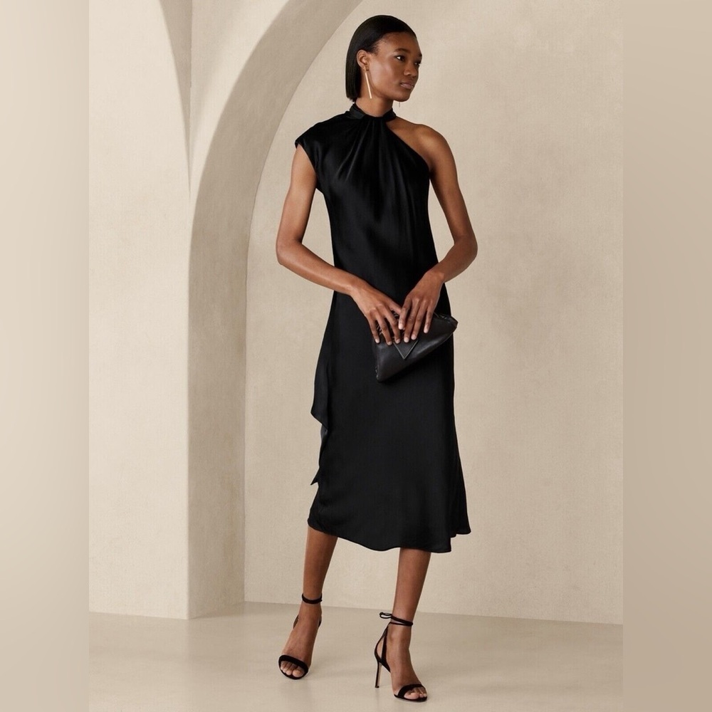 Banana Republic Kaia Silk Midi Dress